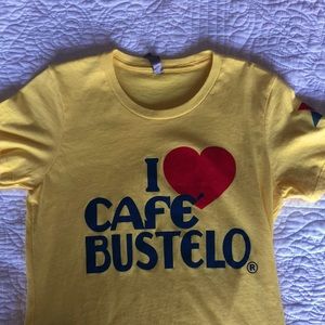 Café Bustelo women’s novelty tee, Sz M